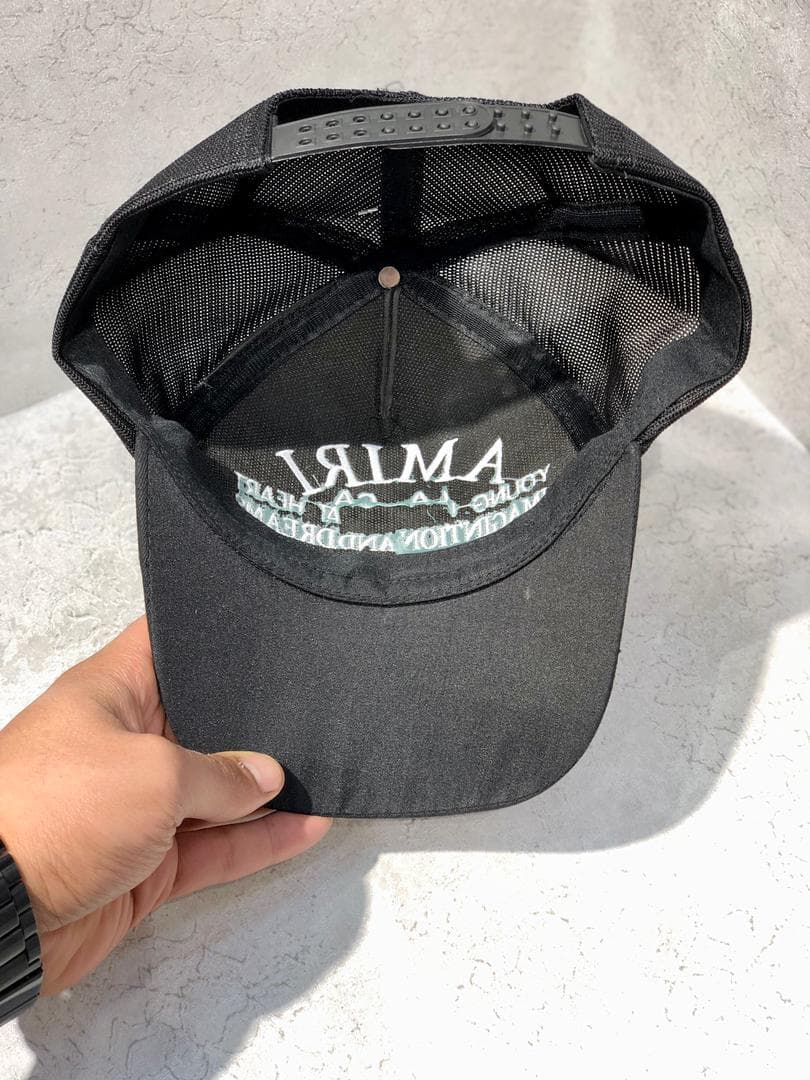 کلاه بیسبالی پشت توری مستر کوالیتی طرح AMIRI — تصویر ۹