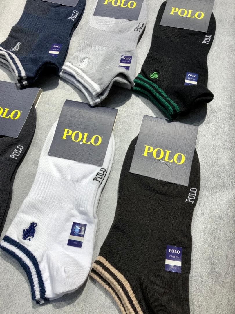 جوراب مچی مردانه برند POLO طرح تک رینگ کف کش — تصویر ۱۰