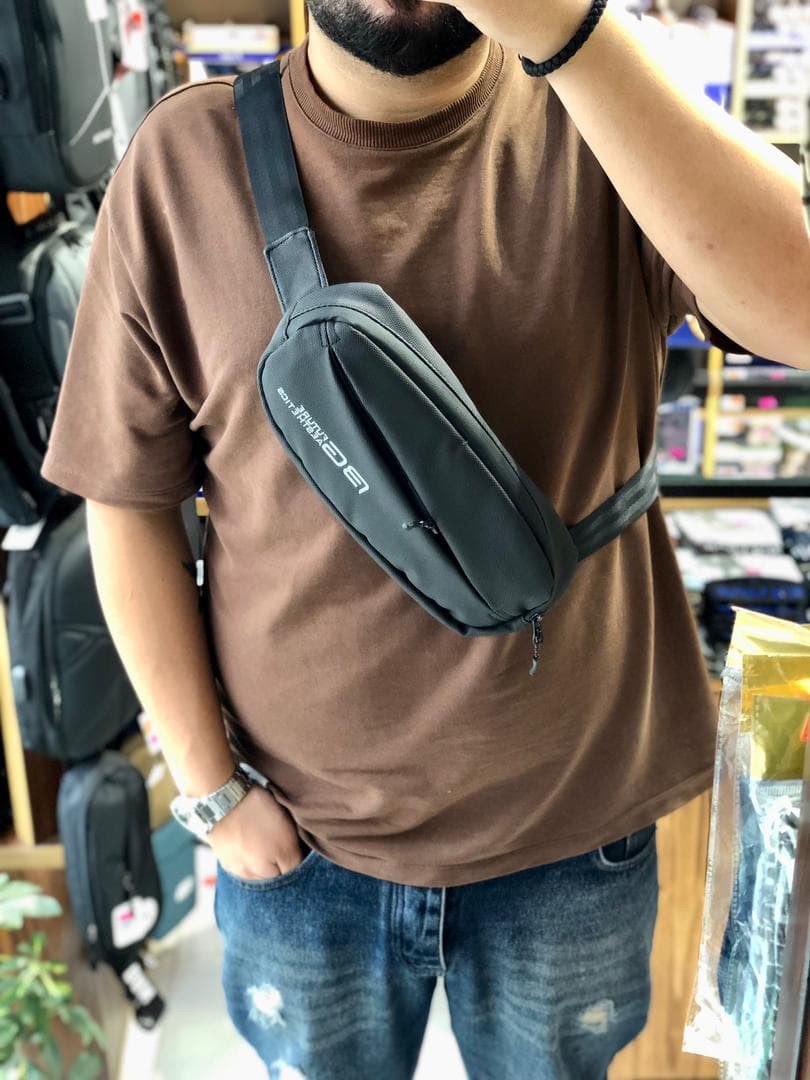 بادی بگ پارچه اسکین طرح BANGE مشکی — تصویر ۳