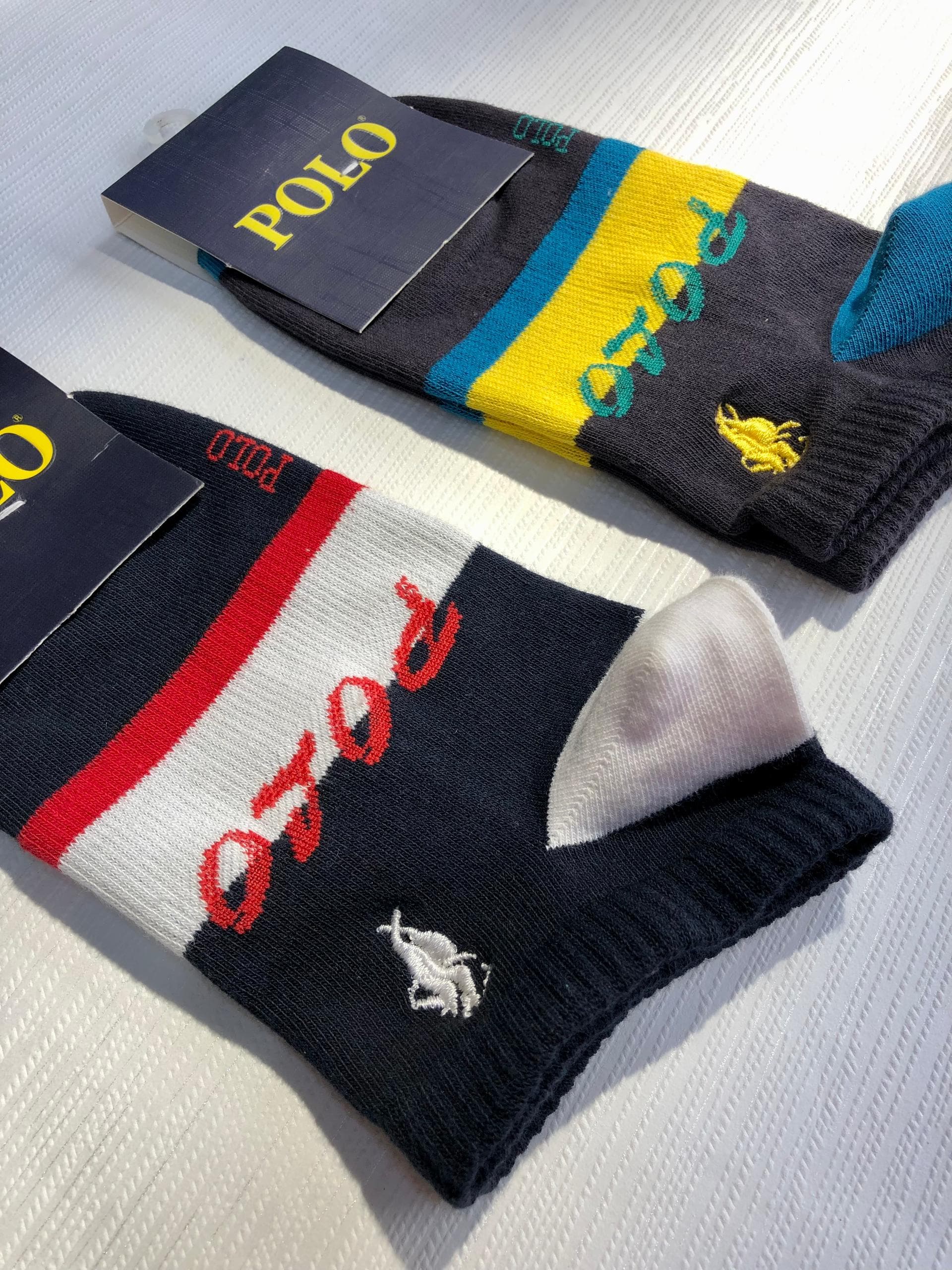 جوراب مچی مردانه برند POLO طرح تک رینگ — تصویر ۳