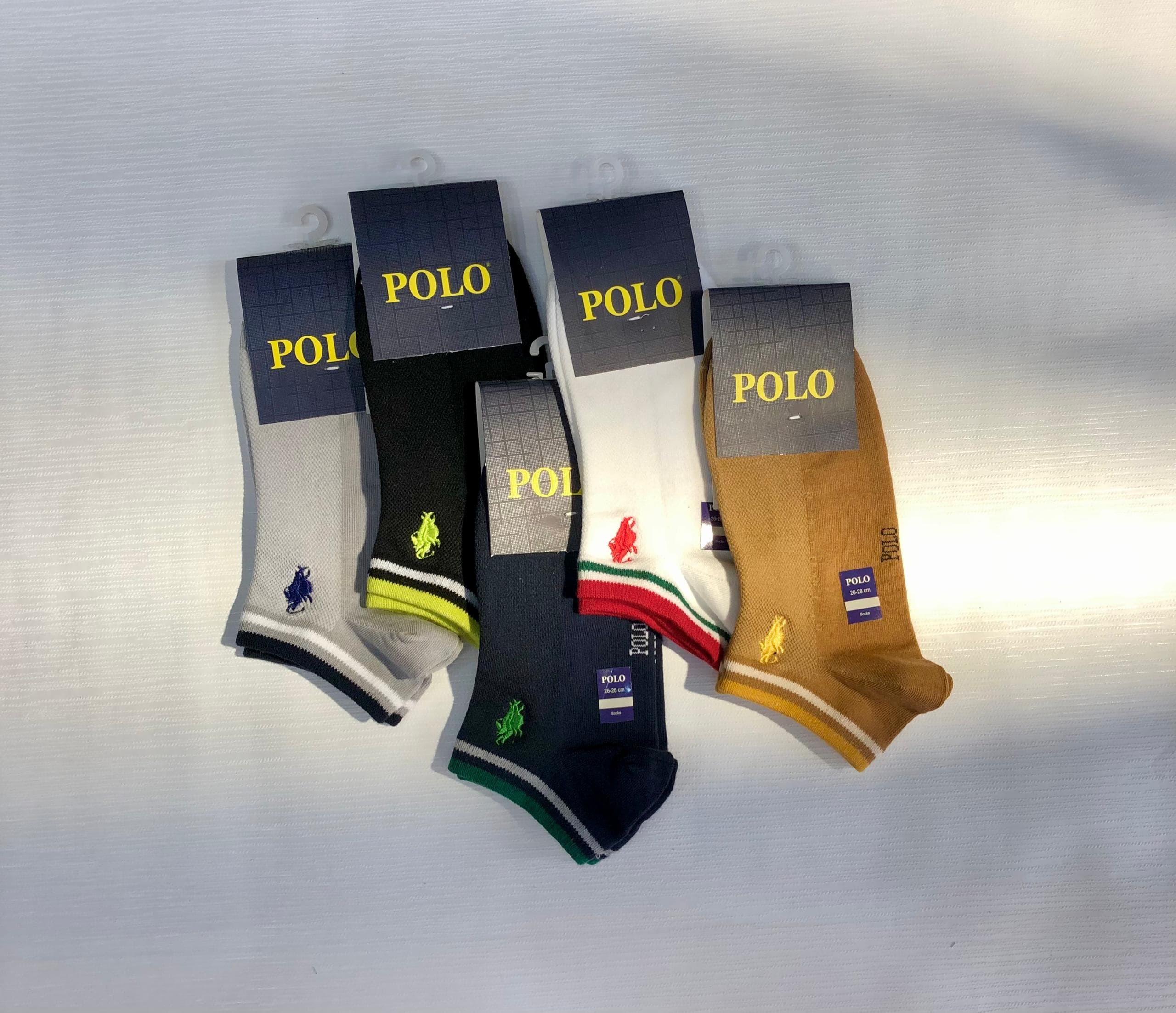 جوراب مچی مردانه برند POLO طرح رینگ بالا کش