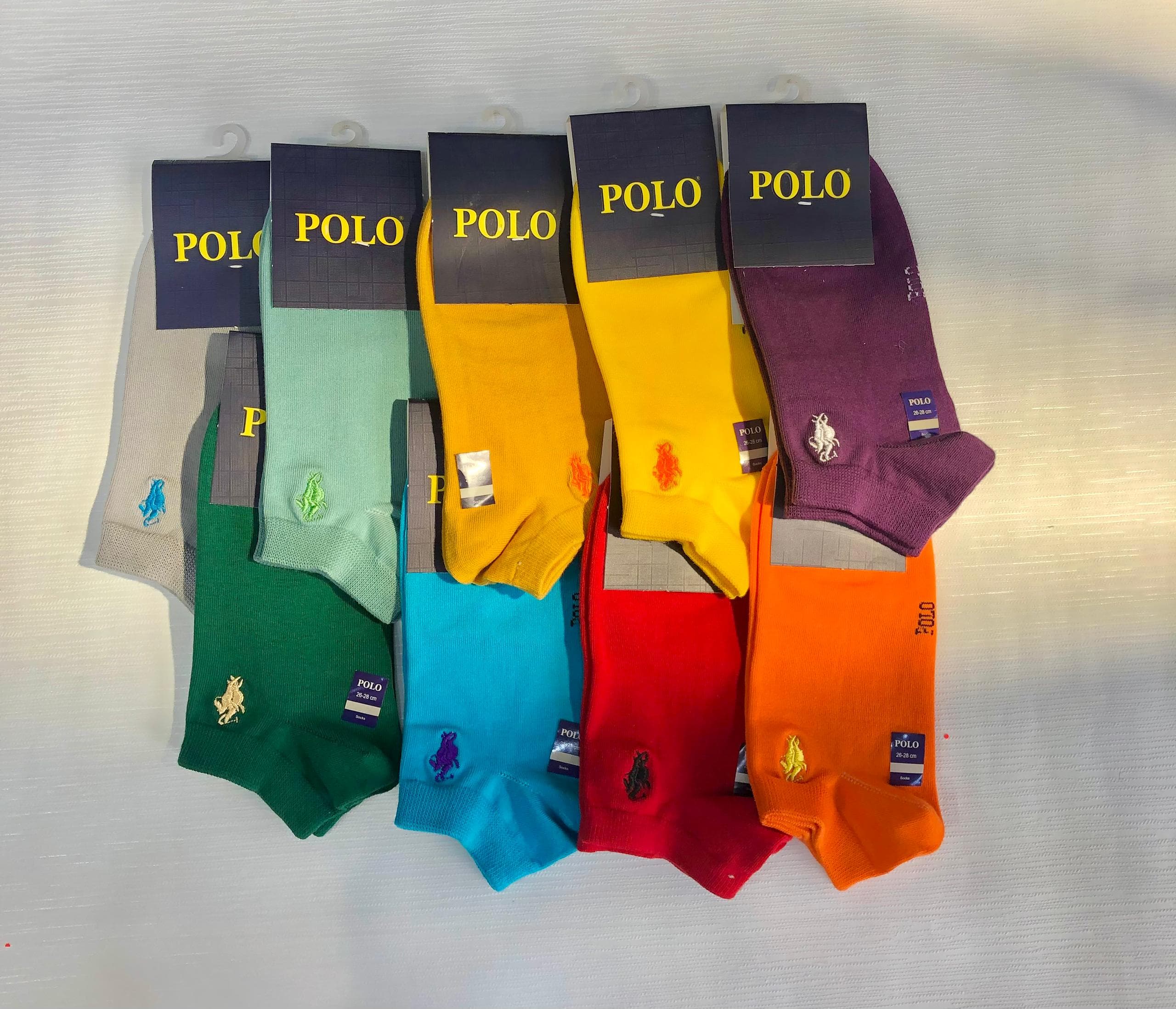جوراب مچی مردانه برند POLO طرح ساده گلدوزی