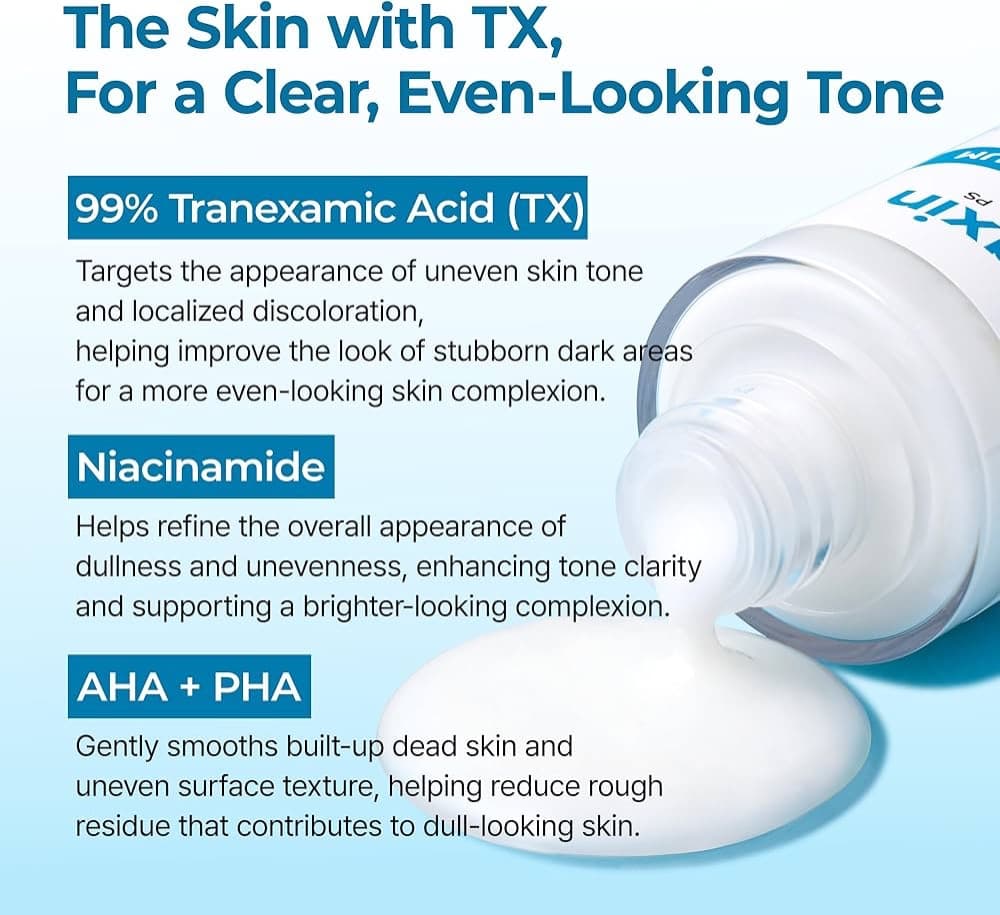 سرم لایهبردار و روشنکننده ترانگزامیک اسید دکتر ملاکسین (Dr. Melaxin TX Brightening Peel Shot) – 80 میلیلیتر — تصویر ۶
