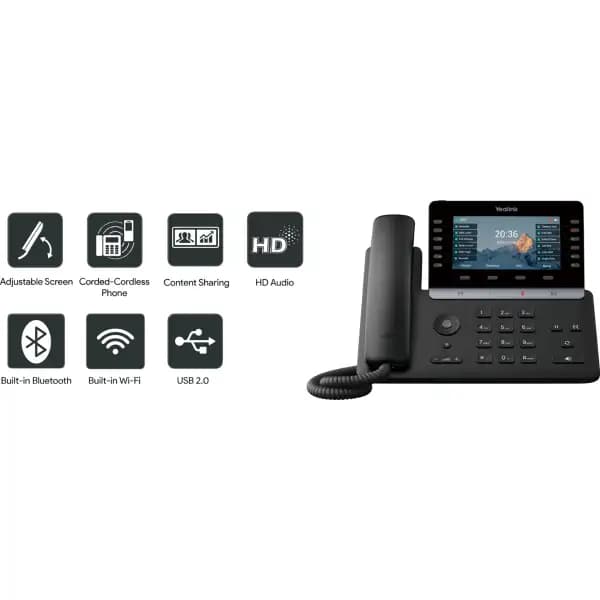 تلفن تحت شبکه یالینک SIP-T85W — تصویر ۵