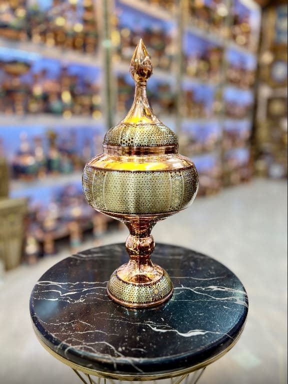 شکلات خوری مس و خاتم سیم برنجی — تصویر ۲