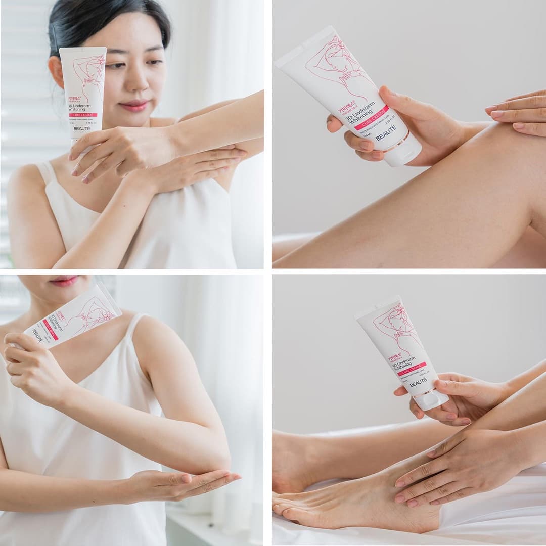 کرم روشن کننده قوی بدن بیوتی (بیوته) درمان تخصصی نواحی تیره بدن حجم 100میل MELASMA-X 3D UNDERARM WHITENING CURE CREAM — تصویر ۳