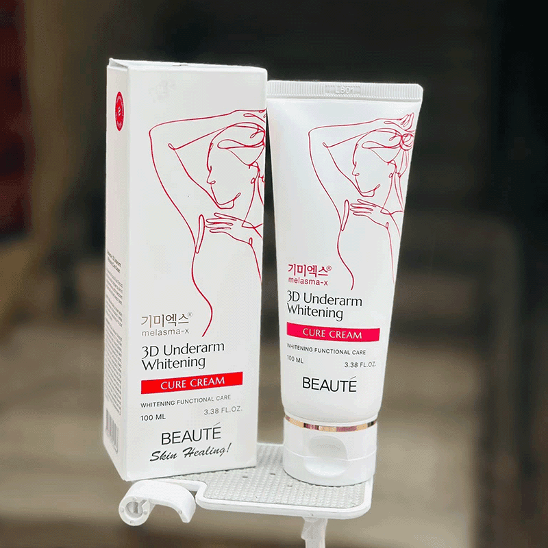 کرم روشن کننده قوی بدن بیوتی (بیوته) درمان تخصصی نواحی تیره بدن حجم 100میل MELASMA-X 3D UNDERARM WHITENING CURE CREAM — تصویر ۶
