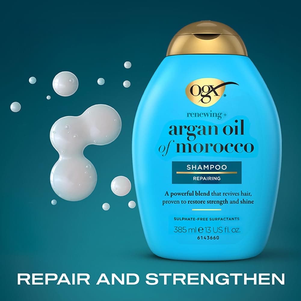 شامپو ترمیم‌کننده و تقویت‌کننده او جی ایکس حاوی روغن مراکشی حجم ۳۸۵میل OGX Argan Oil of Morocco