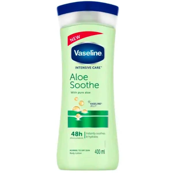 لوسیون بدن وازلین مدل Aloe Sooth حجم 400 میلی لیتر — تصویر ۹