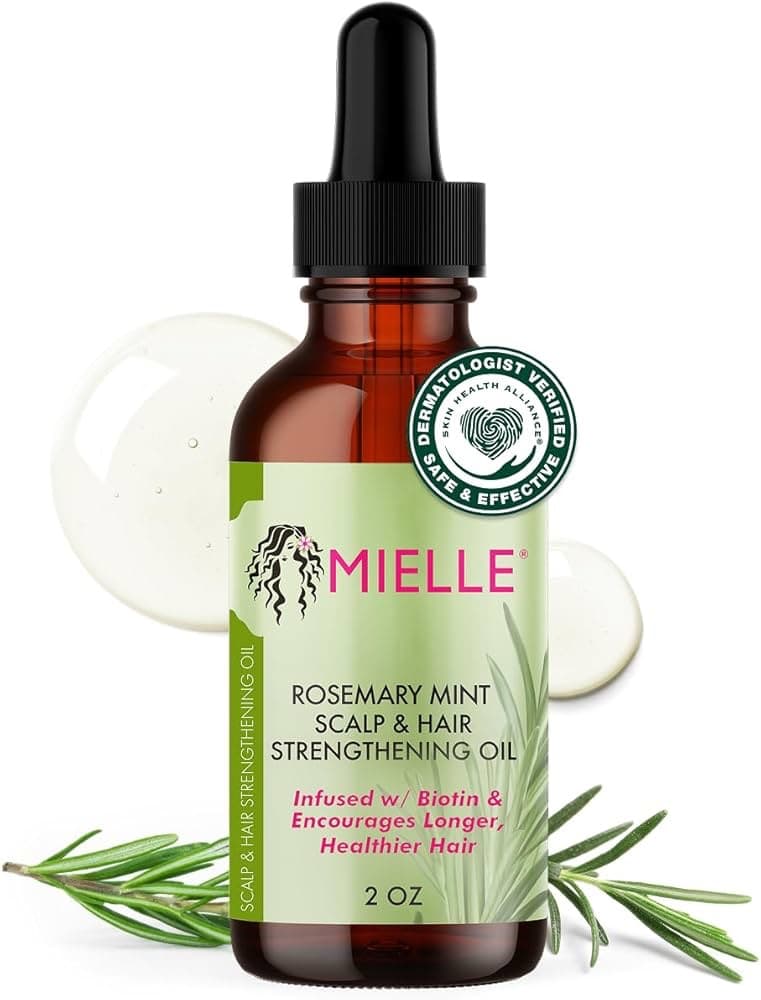 🌿 روغن تقویتکننده مو و پوست سر رزماری و نعناع میله Mielle Rosemary Mint Scalp & Hair Strengthening Oil