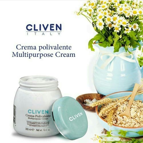 کرم چند منظوره کلیون مرطوب کننده و آبرسان 300 میل CLIVEN ITALY Crema Polivalente Multipurpose Cream — تصویر ۳
