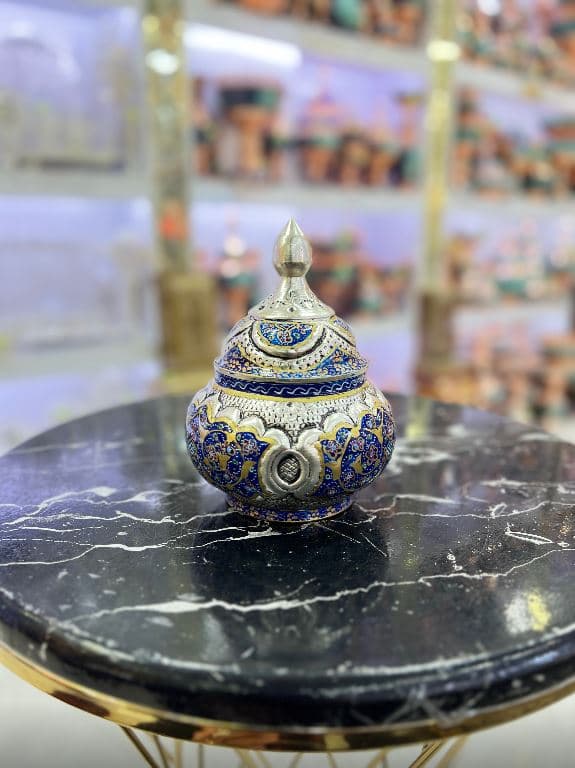 شیرینی پایه دار قلمزنی نقاشی تذهیب