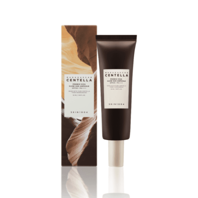 ضد آفتاب تقويت كننده و درخشان كننده پروبيو سيكا اسكين1004 SKIN1004 Madagascar Centella Probio-cica Glow Sun Ampoule 100ml — تصویر ۳