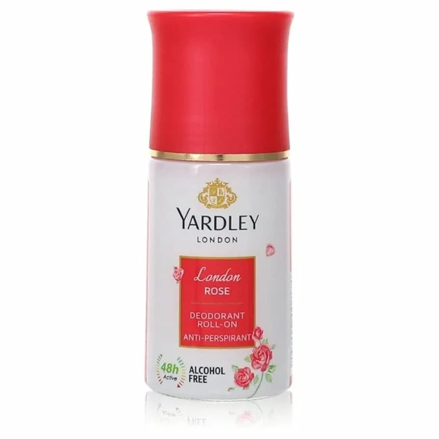 مام رول ضدتعریق یاردلی با رایحه گل رز YARDLEY LONDON London ROSE DEODORANT ROLL-ON ANTI-PERSPIRANT
