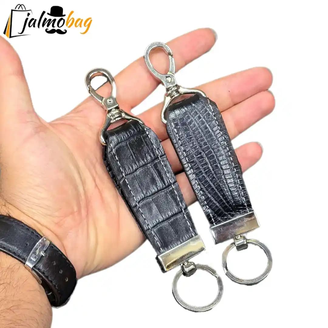 جاکلیدی (جاسوئیچی) چرم طبیعی کد 3258 — تصویر ۲