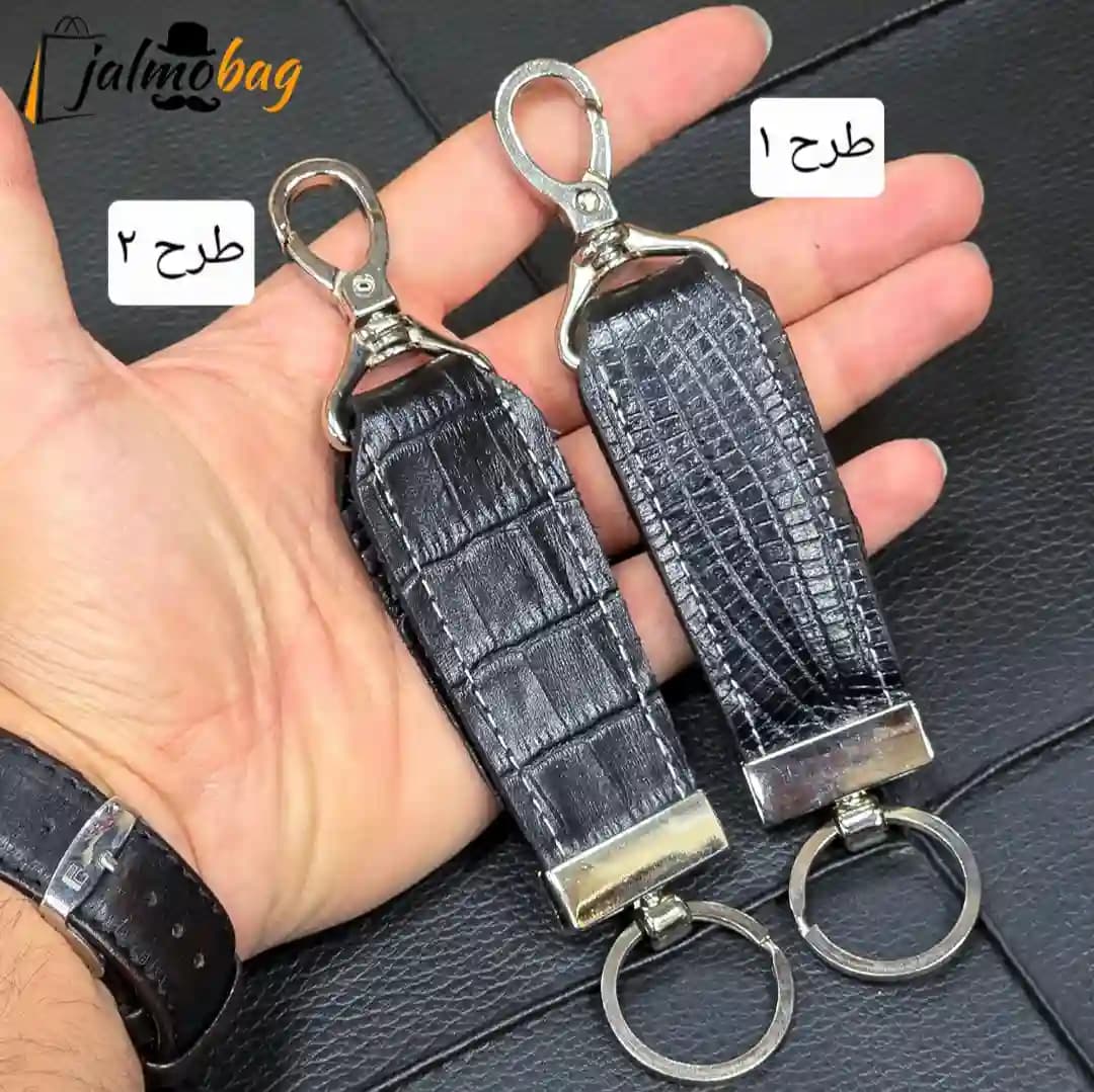 جاکلیدی (جاسوئیچی) چرم طبیعی کد 3258 — تصویر ۳