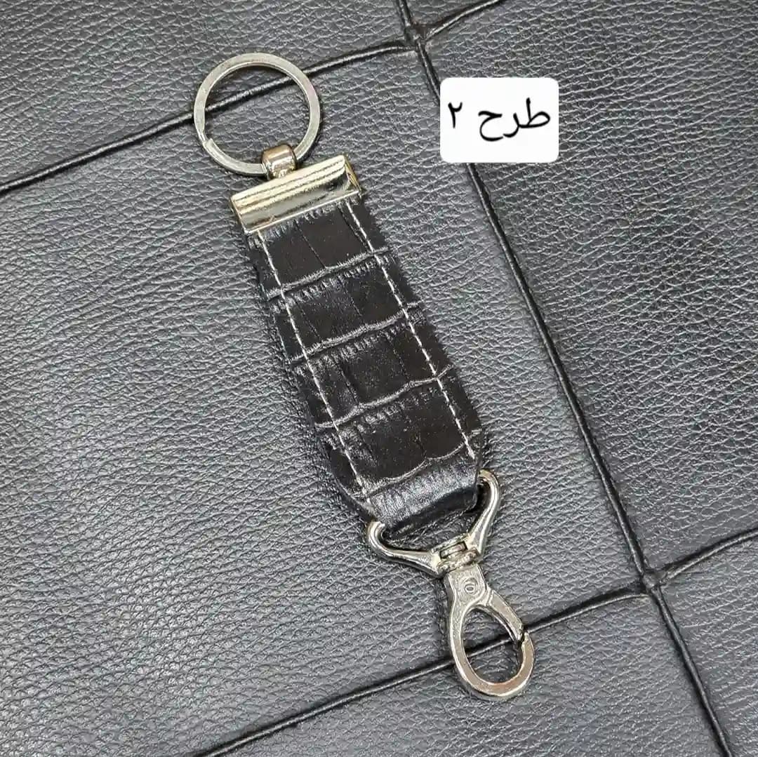 جاکلیدی (جاسوئیچی) چرم طبیعی کد 3258 — تصویر ۴