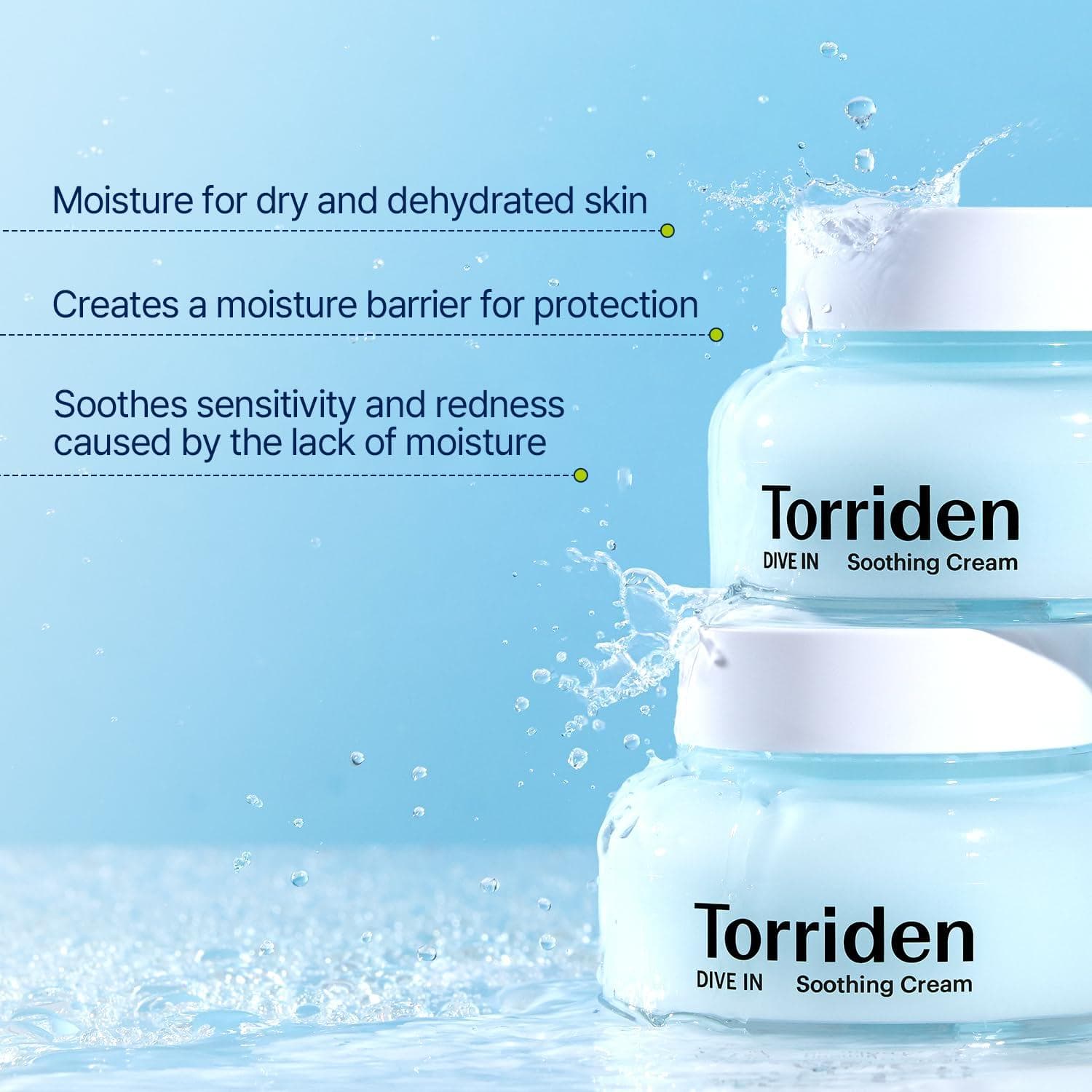 ژل کرم مرطوب کننده و آبرسان هیالورونیک اسید توریدن ۱۰۰میل Torriden DIVE-IN Soothing Cream — تصویر ۵