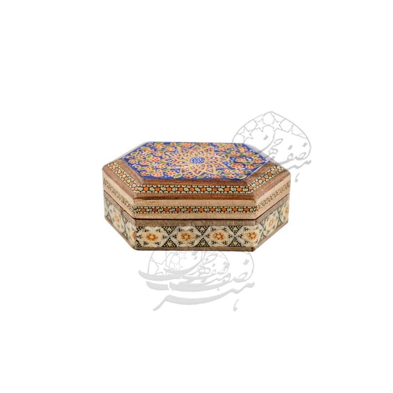 جا سکه ایی خاتم و تذهیب اعلا ٨ گوش