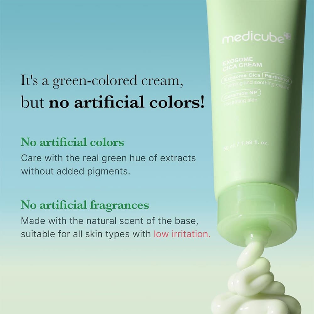 کرم اگزوزوم سیکا مدى كيوب تسکین دهنده و مرطوب کننده Medicube Exosome Cica Cream — تصویر ۵