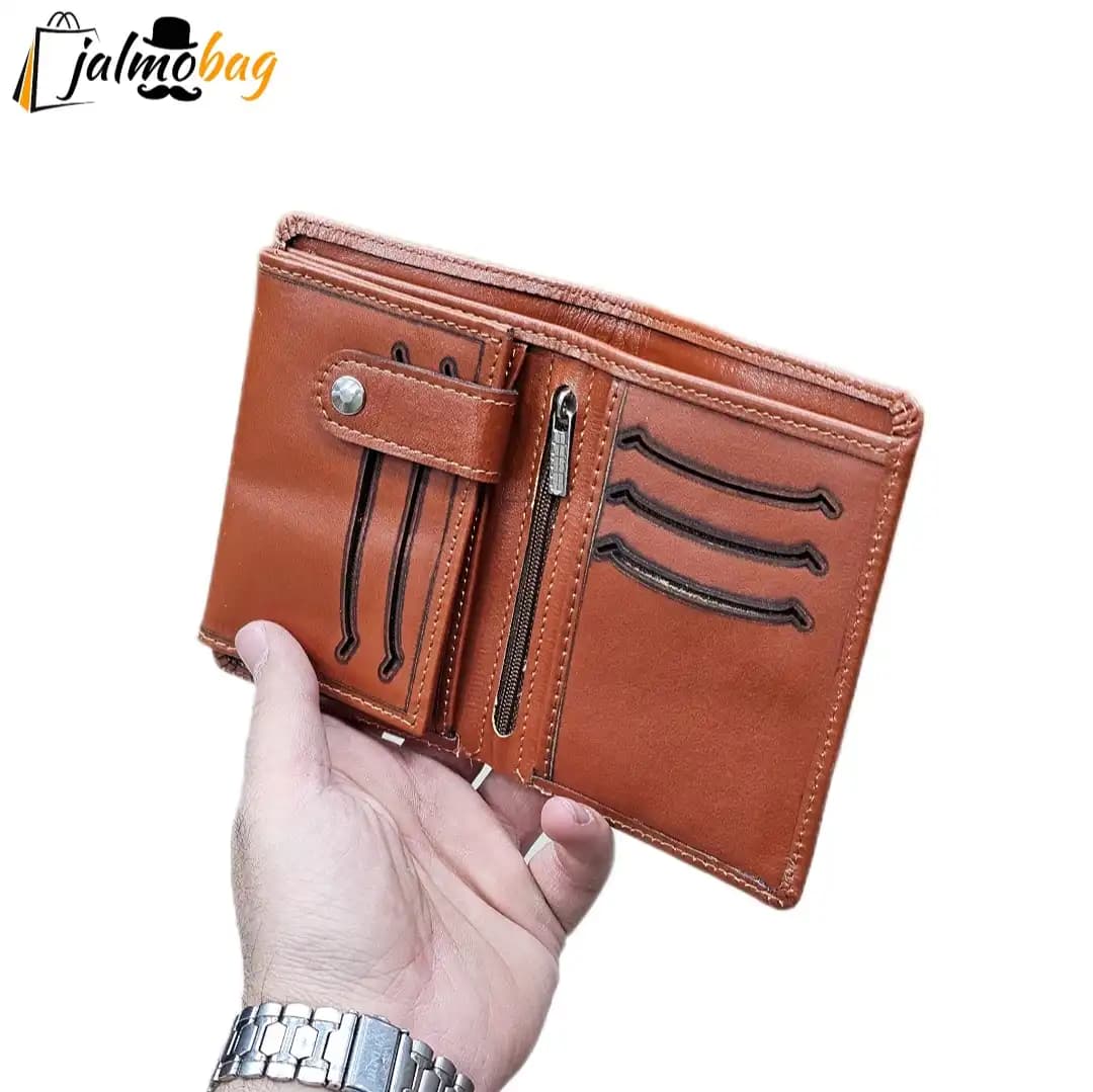 کیف پول جیبی چرم طبیعی کد 3074 — تصویر ۱۰