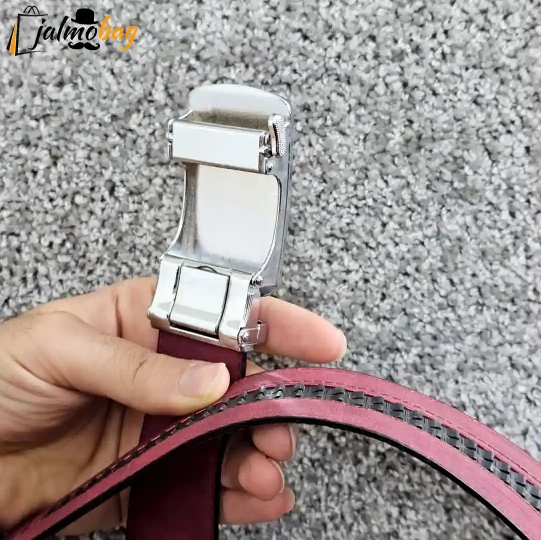 کمربند ریلی چرمی ۳.۵ سانت کد 7012 — تصویر ۷