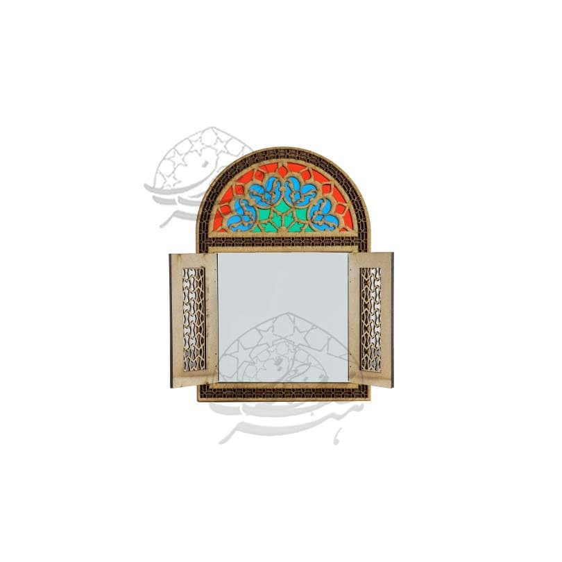 آیینه درب سنتی چوبی — تصویر ۳