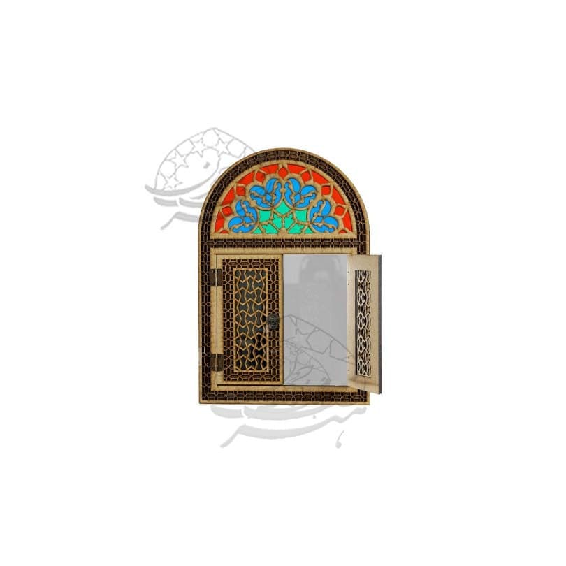 آیینه درب سنتی چوبی — تصویر ۴
