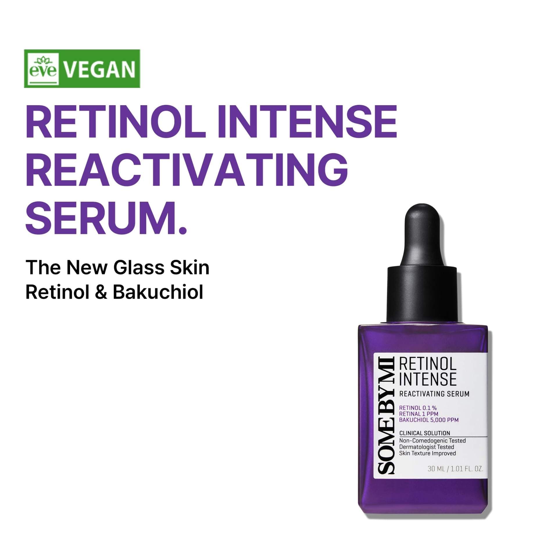سرم رتینول ضد پیری سام بای می SOME BY MI Retinol Intense Reactivating Serum ۳۰ml — تصویر ۴