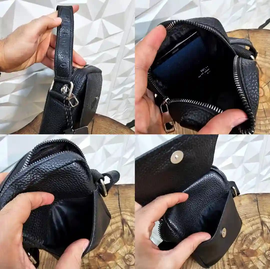 کیف دوشی مونت بلانک سرخونه (کوچک) کد 2036 — تصویر ۹