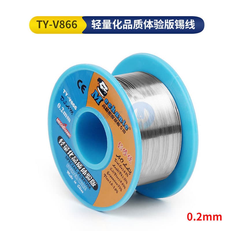 سیم لحیم سایز 0.2mm مکانیک Mechanic TY-V866 — تصویر ۳