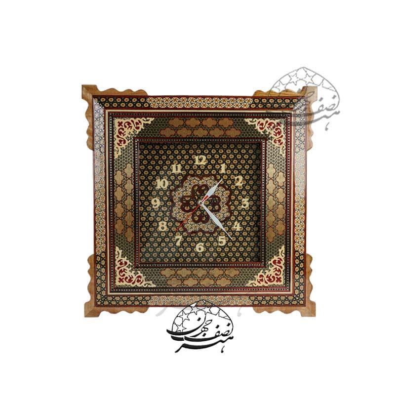ساعت چهار گوش خاتم صلیبی اعلا