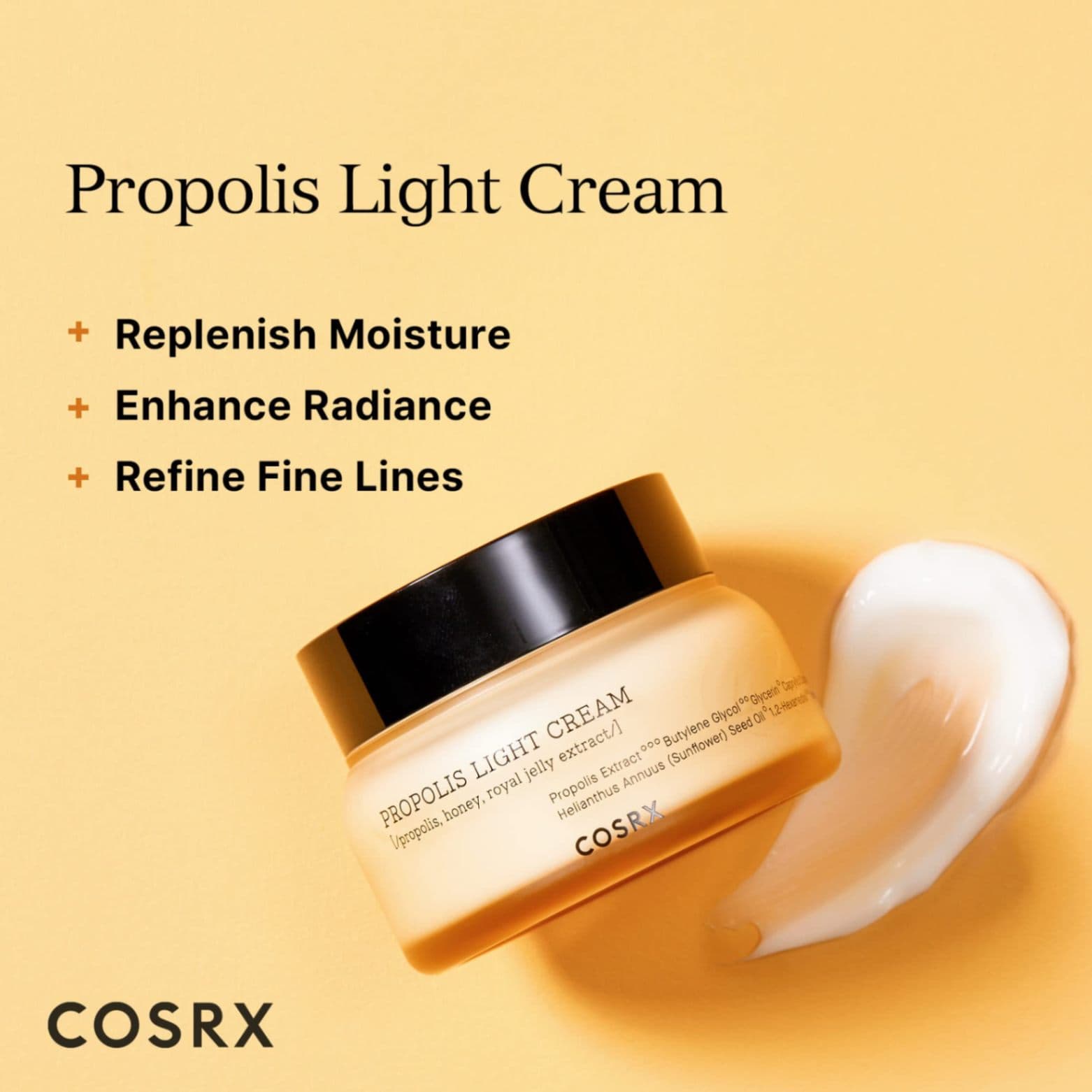 کرم مرطوب‌کننده کننده پروپولیس کوزارکس COSRX Propolis Light Cream 65ml — تصویر ۴