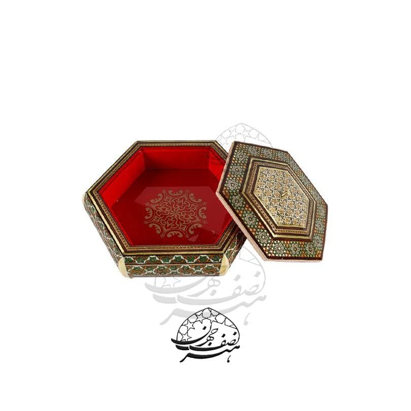 شکلات خوری خاتم کاری اعلا داخل شیشه
