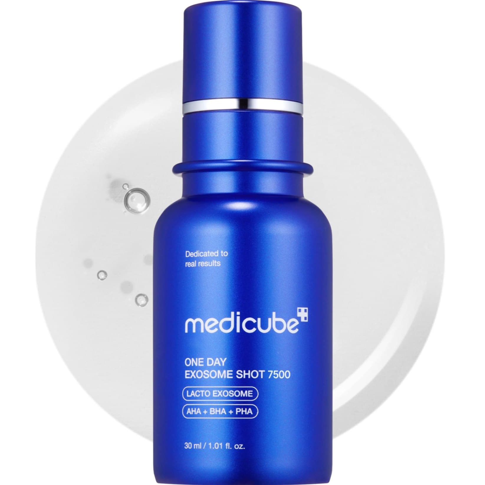 آمپول لایه بردار اگزوزوم شات ۷۵۰۰ مدی کیوب medicube one day exosome shot 7500 30ml