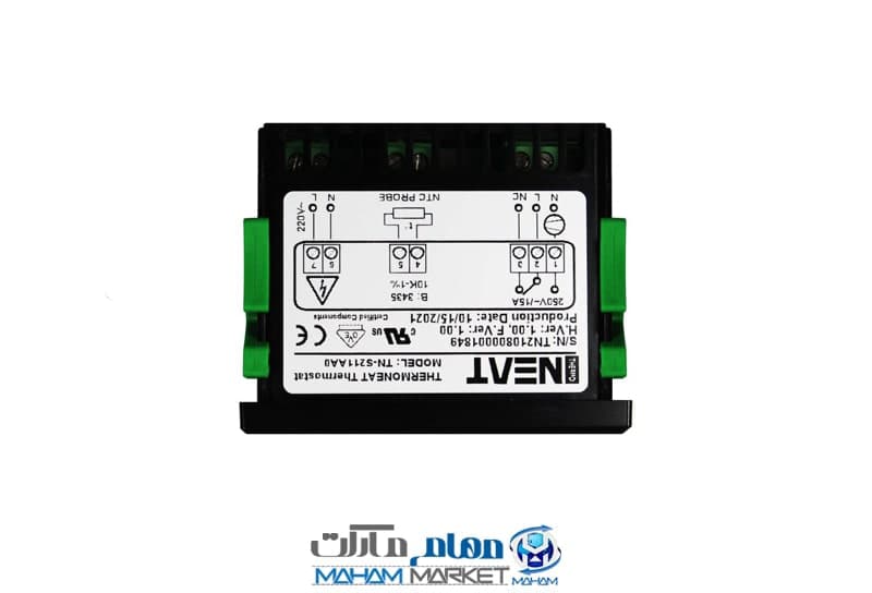 ترموستات دیجیتال ترمونیت تک رله 10 آمپر AC مدل TN-S211AA0-N — تصویر ۴