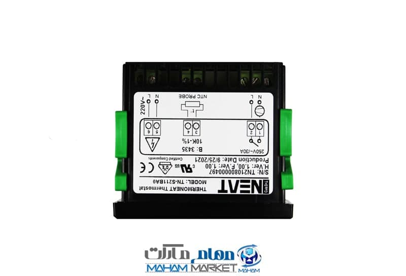 ترموستات دیجیتال ترمونیت تک رله 30 آمپر مدل TN-S211BA0-N — تصویر ۵