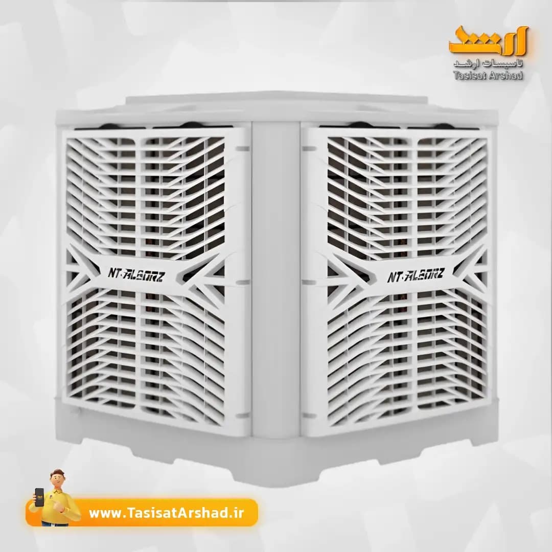 کولر سلولزی پلیمری پایین زن 25000 نیرو تهویه البرز مدل TYPHOON6/250D — تصویر ۴