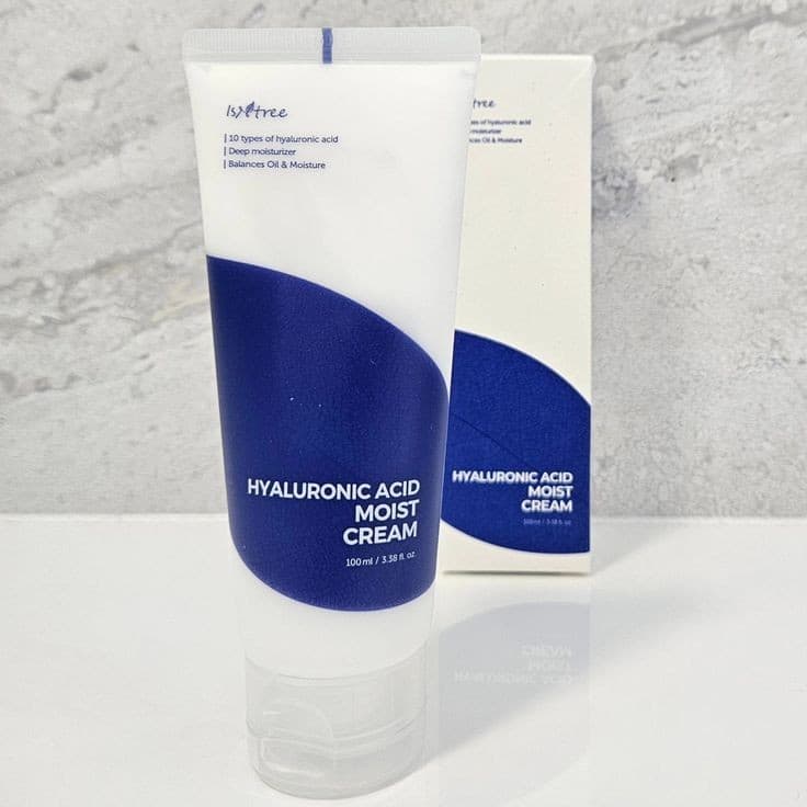کرم مرطوب کننده و آبرسان ایزنتری Isntree hyaluronic acid moist cream — تصویر ۸