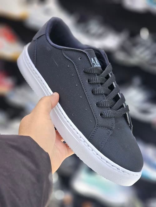 کتونی برشکا سایز میانه مشکی سفید-bershka — تصویر ۶