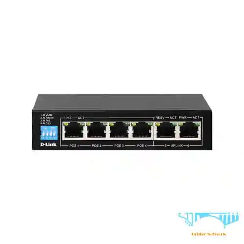 سوئیچ گیگابیتی ۴ پورت POE دی لینک مدل DGS-F1006P-E — تصویر ۳