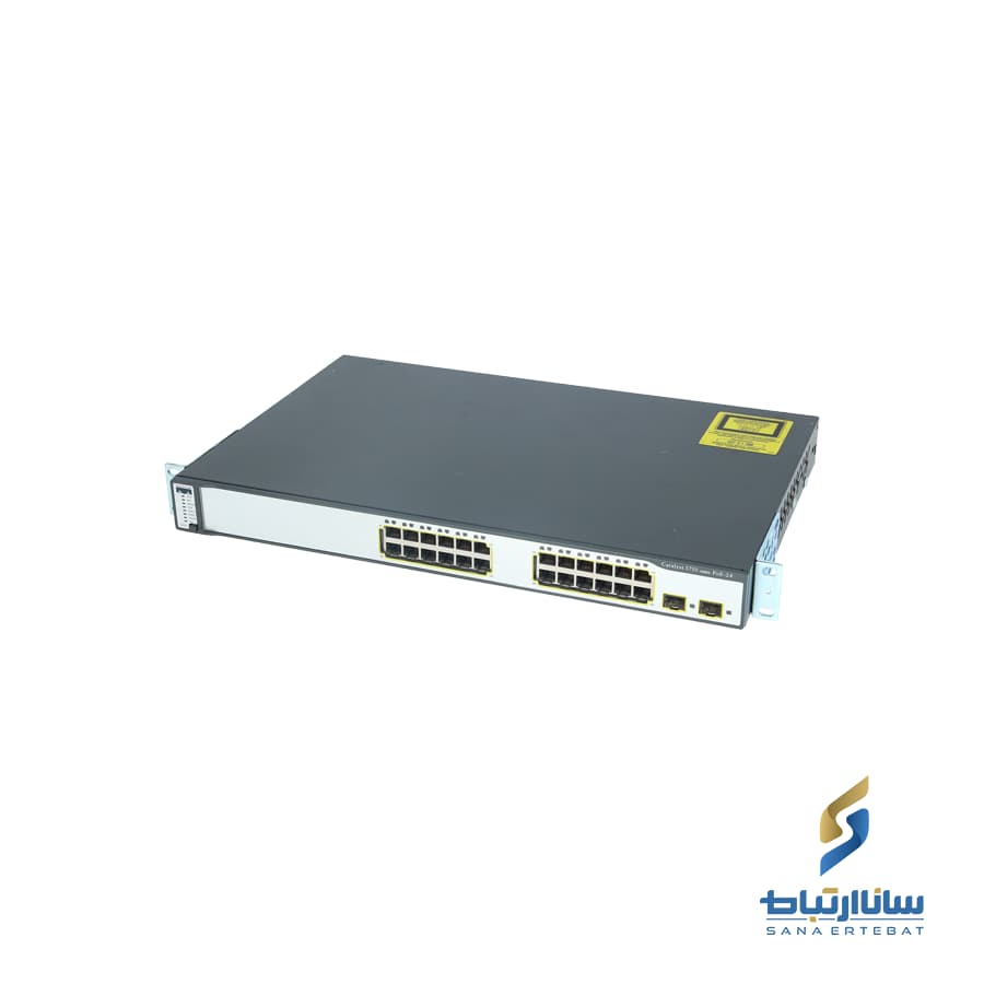 سوییچ مدیریتی ۲۴ پورت POE سیسکو مدل WS-C3750-24PS-S — تصویر ۹