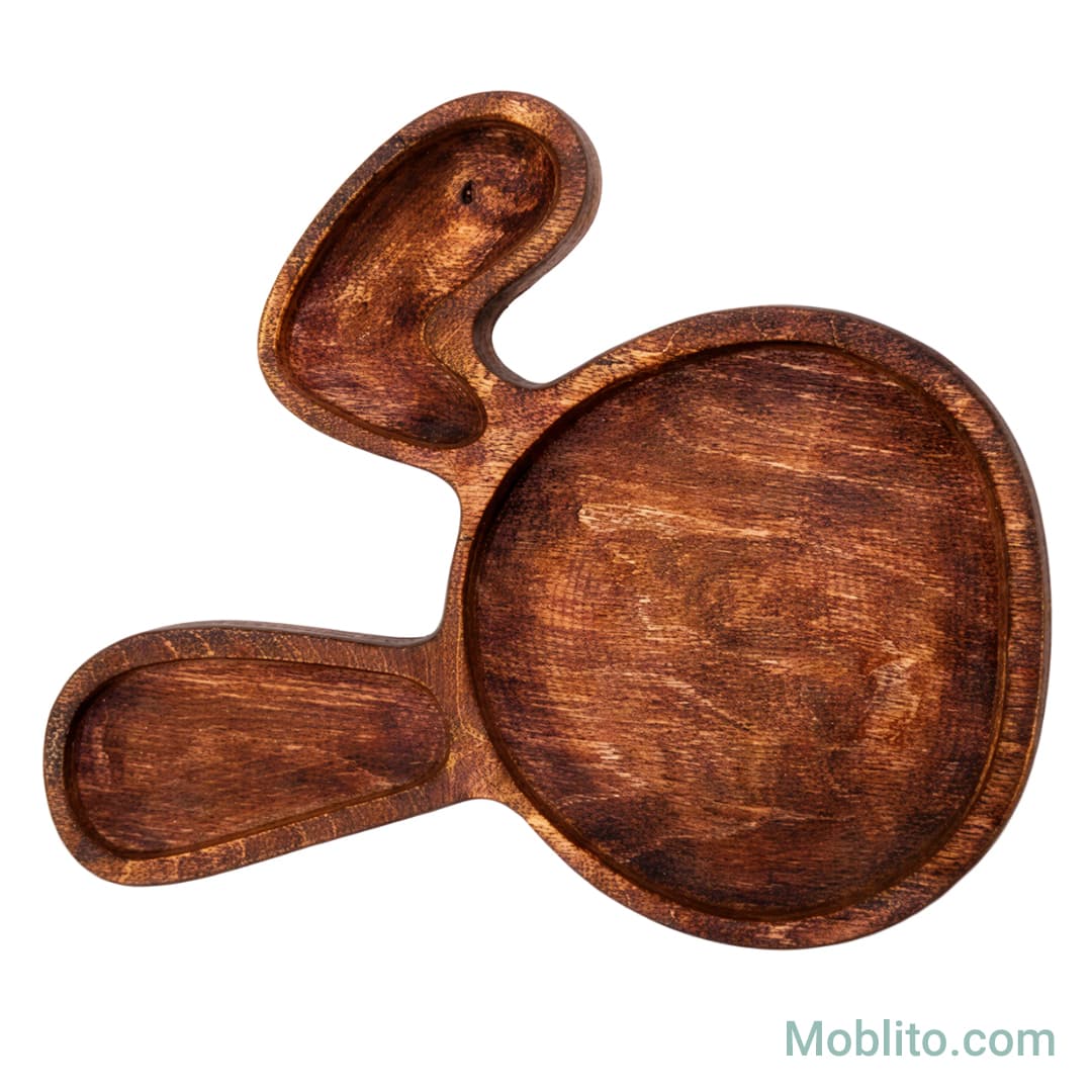 اردوخوری کودک چوبی طرح خرگوش (بانی) — تصویر ۲