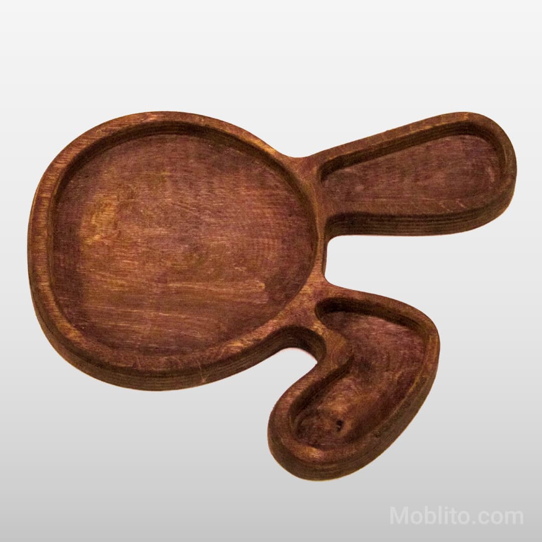 اردوخوری کودک چوبی طرح خرگوش (بانی) — تصویر ۵