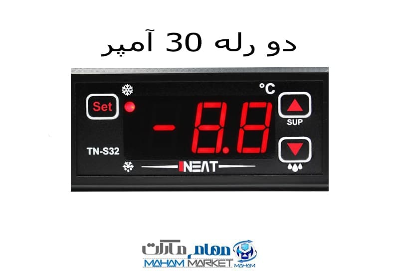 ترموستات دیجیتال ترمونیت 48 ولت DC ، دو رله 30 آمپر