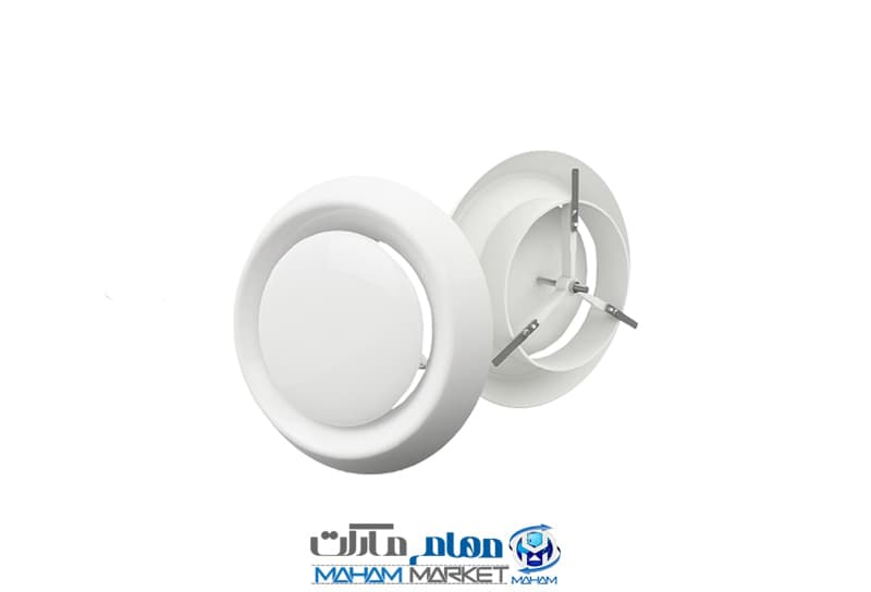 دریچه گرد سونایی قطر 10 پلیمری ABS — تصویر ۴