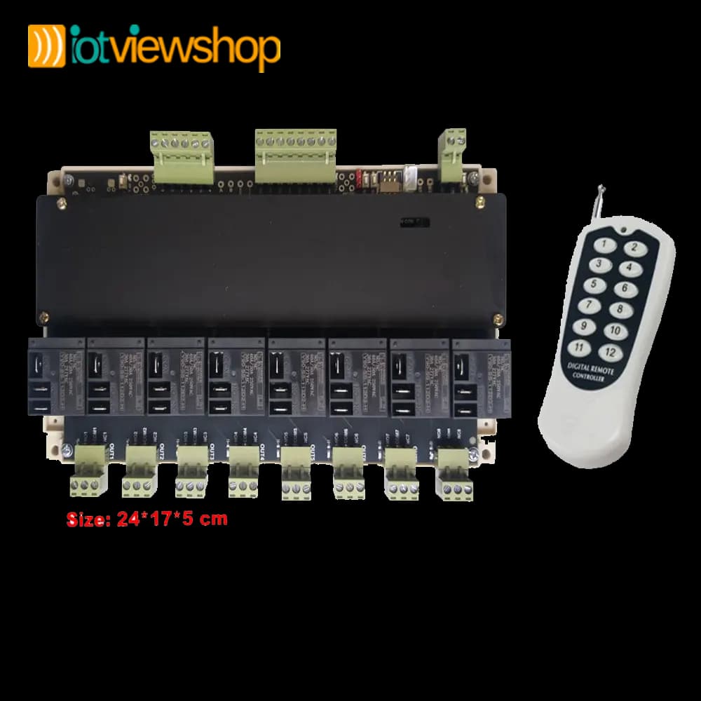 کنترل پیامکی ریموتی 8 کاناله LG8857M رله 30A — تصویر ۴