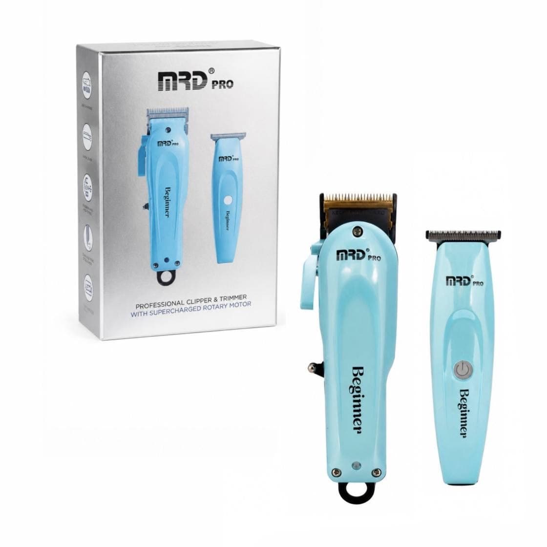 ست ماشین اصلاح MRD PRO مدل HC3969+GMT188 Blue — تصویر ۳