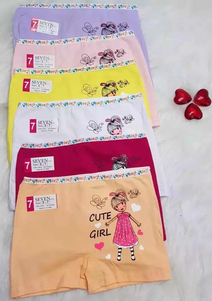 شورت پادار بچگانه دخترانه – کارتونی Cute Girl — تصویر ۴