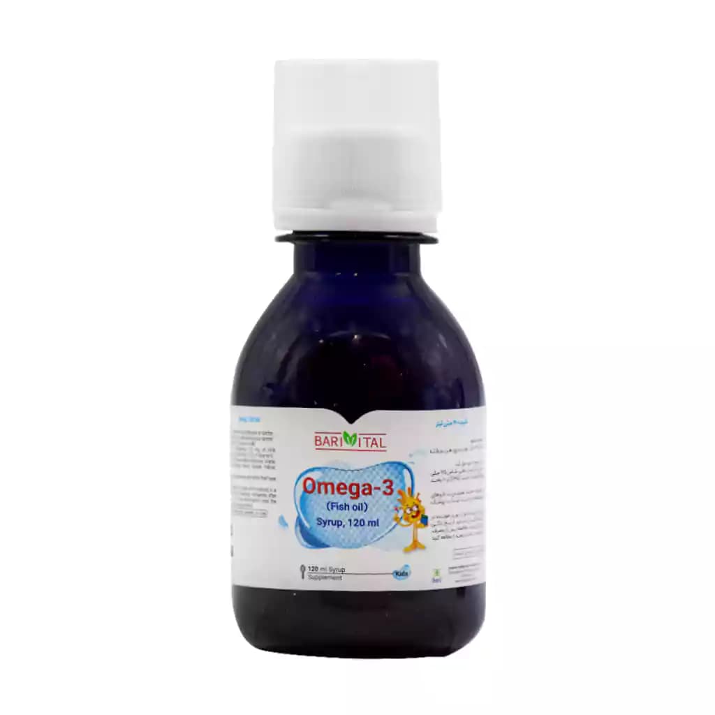 شربت امگا 3 روغن ماهی باریویتال 120 میلی لیتر